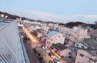 震災時の街の様子