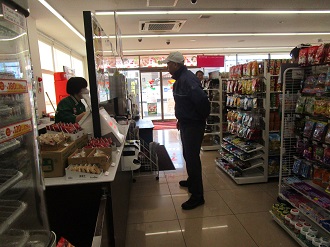 声掛け訓練の状況