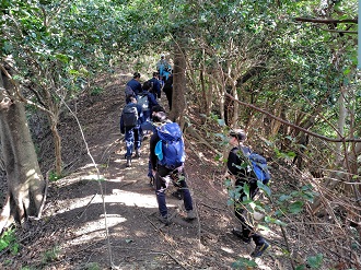 山岳パトロール訓練の状況2