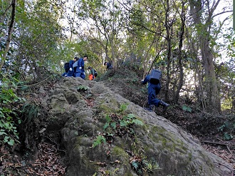 山岳パトロール訓練の状況3